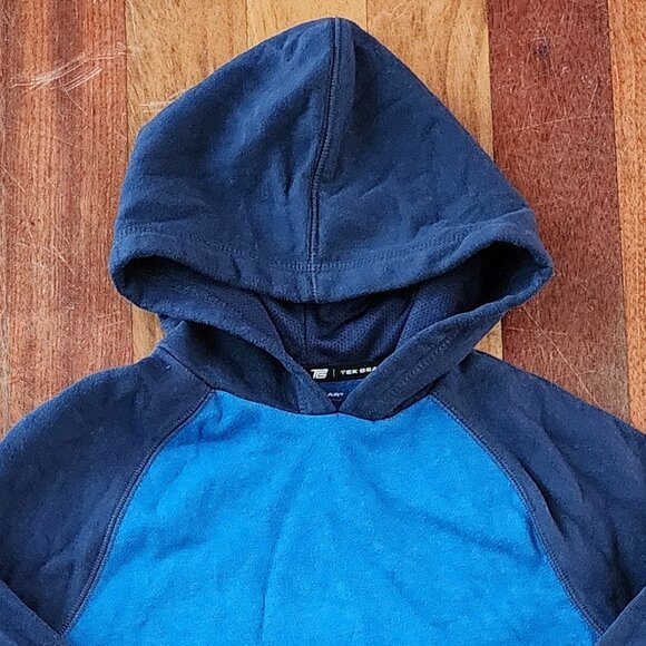 Tek Gear Boys Blue Two-Tone Hoodie Size Small (8) - Picture 2 of 12